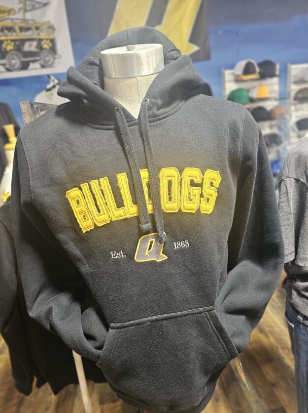 Black Hoodie with Bulldogs