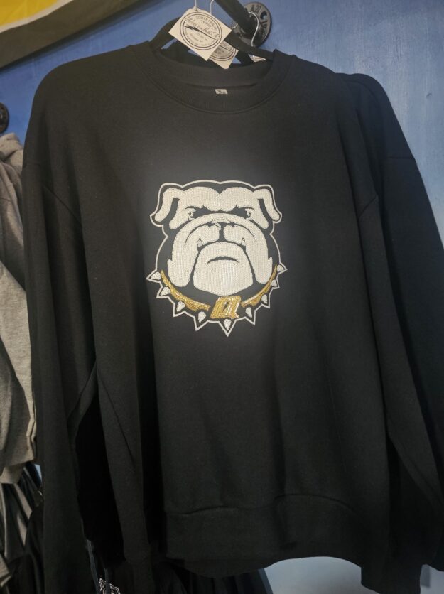 Quitman Sequined Black Sweatshirt
