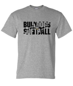 Quitman Softball T-shirt color:gray